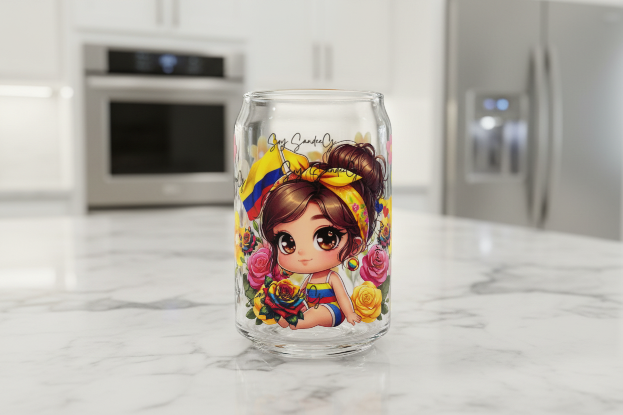 Colombia Cutie #2 - UVDTF Wrap for cups/hard surfaces sticker