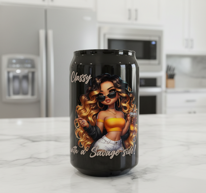 Classy with a Side of Savage - UVDTF Decal for cups/hard surfaces sticker