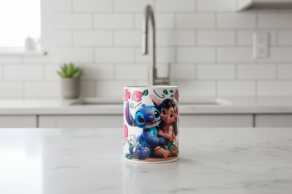 Lilo & Stitch Roses - UVDTF Wrap for cups/hard surfaces sticker