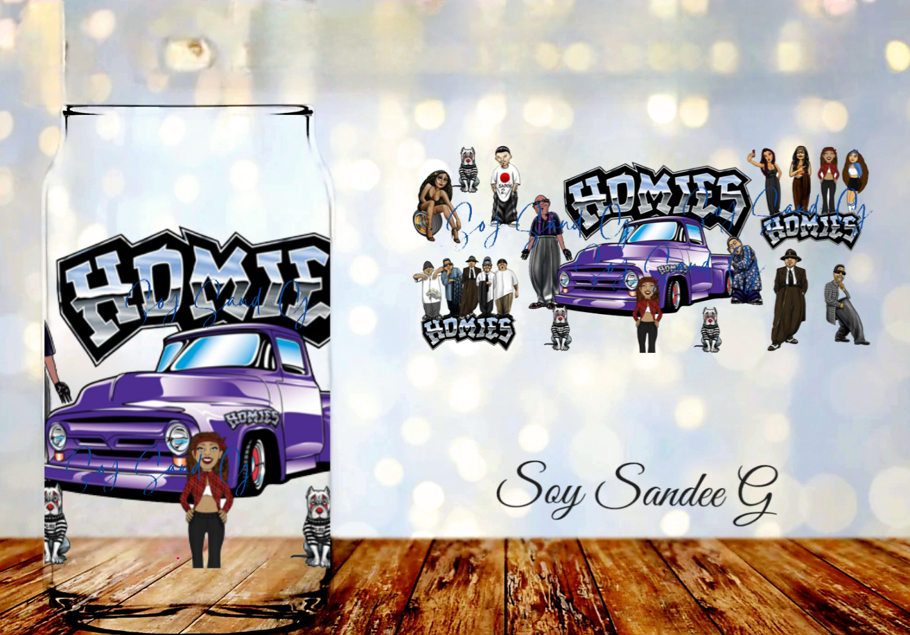 Homies Purple - UVDTF Wrap for cups/hard surfaces sticker