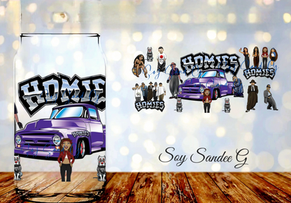 Homies Purple - UVDTF Wrap for cups/hard surfaces sticker