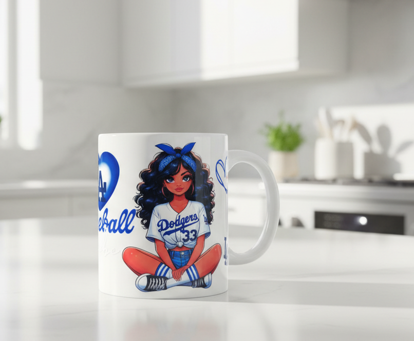 LA Baseball Babe - UVDTF Wrap for cups/hard surfaces sticker