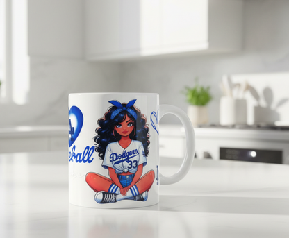 LA Baseball Babe - UVDTF Wrap for cups/hard surfaces sticker
