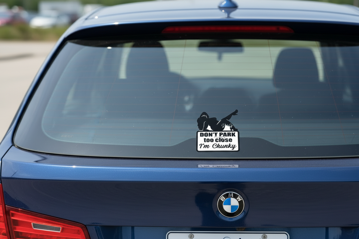 Don't Park Too Close (Bumper Sticker) - UVDTF Decal for cups/hard surfaces sticker