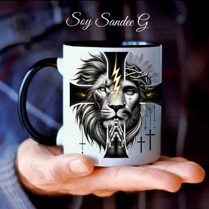 Lion Head Cross - UVDTF Decal for cups/hard surfaces sticker