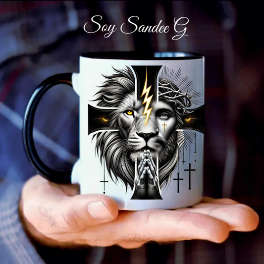 Lion Head Cross - UVDTF Decal for cups/hard surfaces sticker