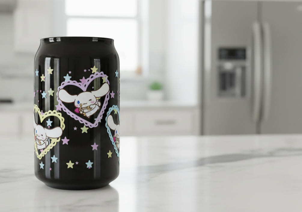 Cinnamon Roll Colored Hearts - UVDTF Wrap for cups/hard surfaces sticker