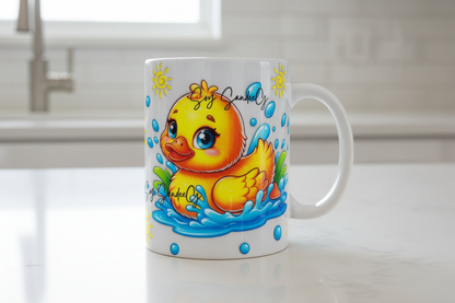 Yellow Rubber Duckie - UVDTF Wrap for cups/hard surfaces sticker
