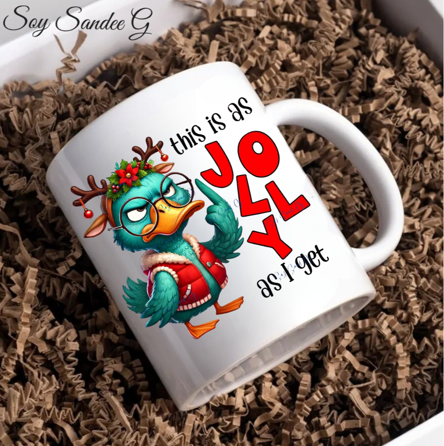 This is as Jolly as I Get - UVDTF Decal for cups/hard surfaces sticker