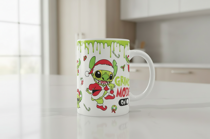 Modo de puntada de Grinch en envoltura UVDTF por goteo