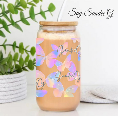 Iridescent Butterflies - UVDTF Wrap for cups/hard surfaces sticker