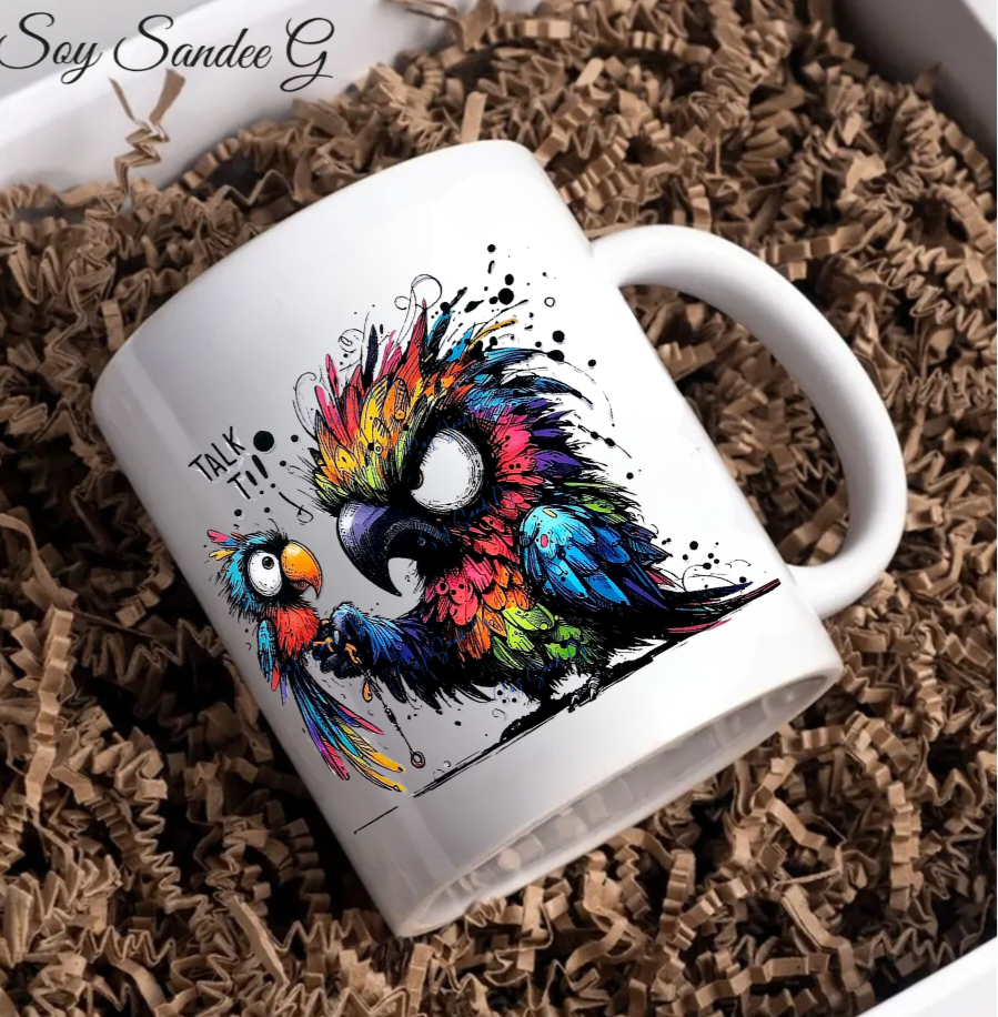 Colorful Birds - UVDTF Decal for cups/hard surfaces sticker