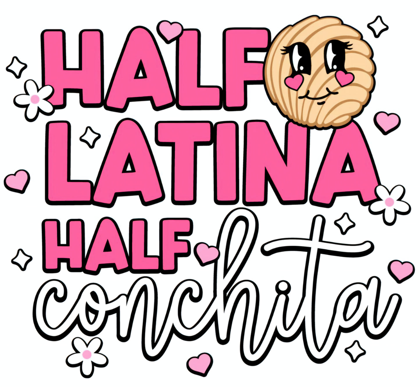 Half Latina Half Conchita UVDTF Decal