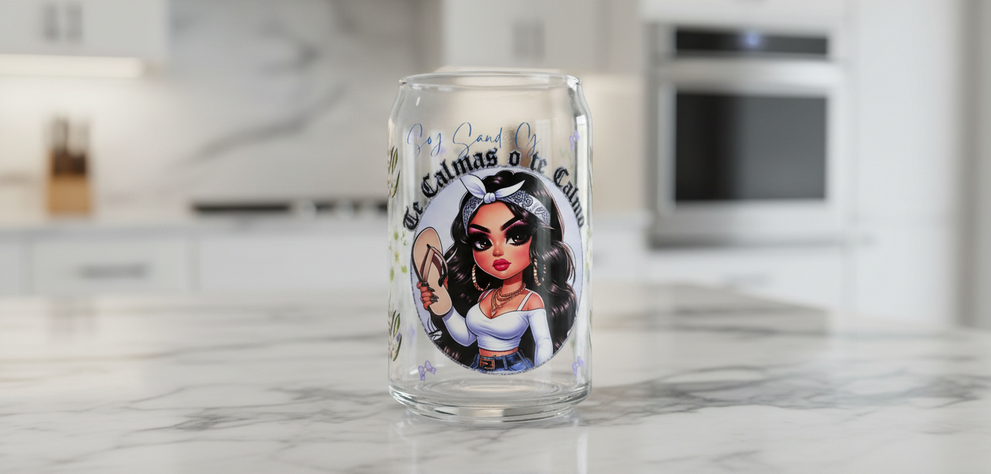 Te Calmas o te Calmo (Calm down or I Will Calm You) - UVDTF Wrap for cups/hard surfaces sticker