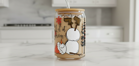 Let it Snow - UVDTF Wrap for cups/hard surfaces sticker