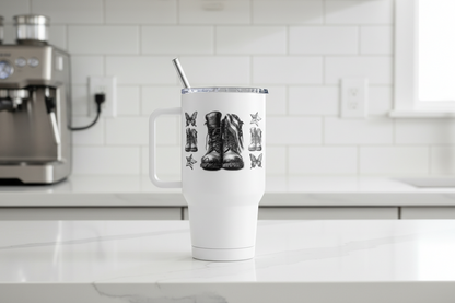 Military Boots, Stars & Butterflies - UVDTF wrap for cups/hard surfaces sticker