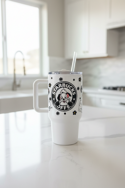 Envoltura de dálmatas con efecto UVDTF de Starbucks