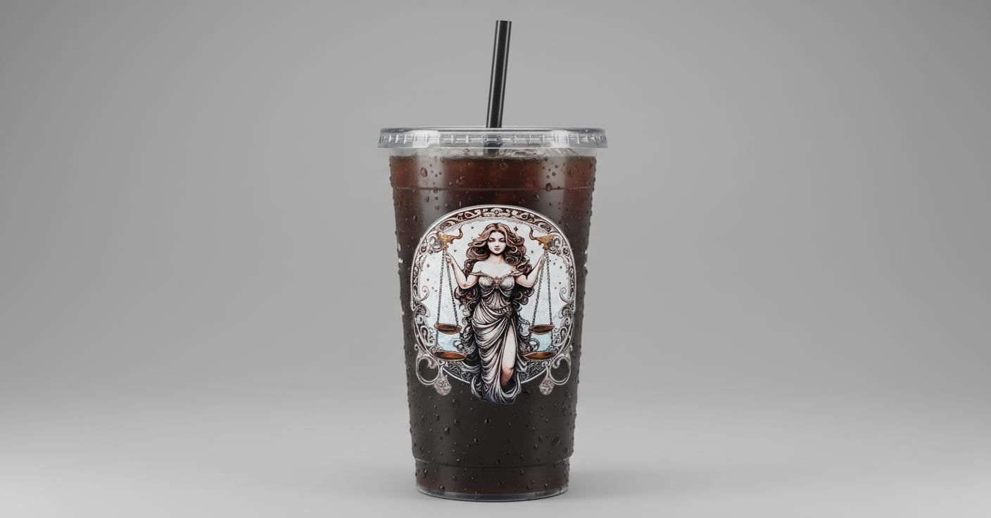 Libra - UVDTF Wrap for cups/hard surfaces sticker