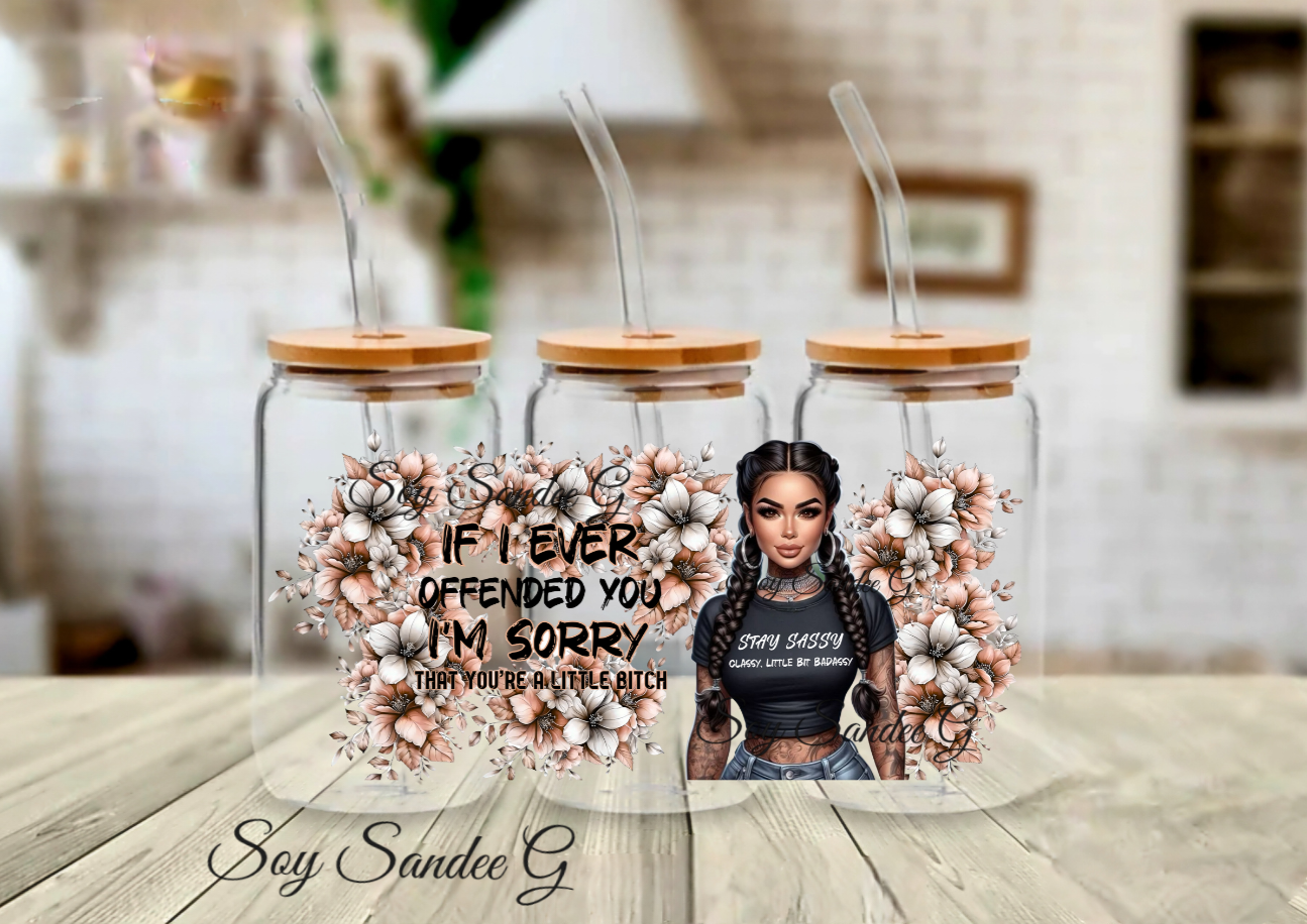 If I Ever Offended You - UVDTF Wrap for cups/hard surfaces sticker