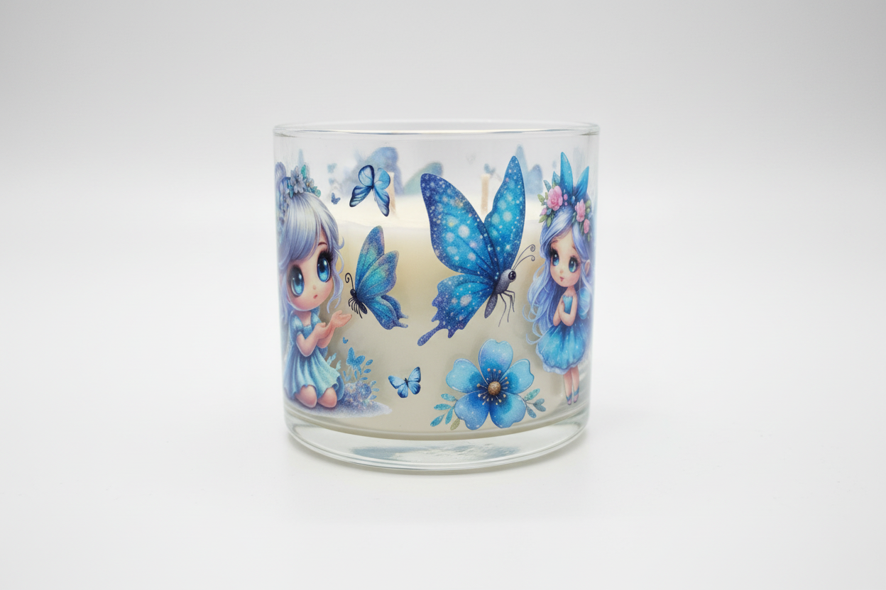 Blue Fairies - UVDTF Wrap for cups/hard surfaces sticker