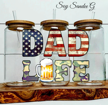 Dad Life - UVDTF decal for cups/hard surfaces sticker
