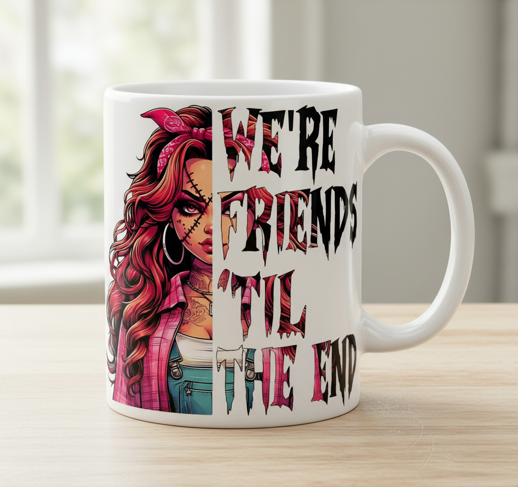 We're Friends Till the End  - UVDTF Decal for cups/hard surfaces sticker
