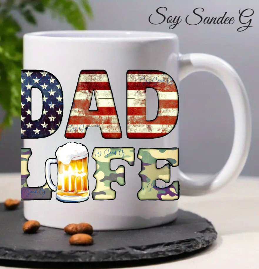 Dad Life - UVDTF decal for cups/hard surfaces sticker