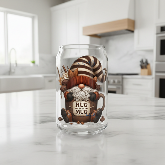 Hug a Mug Gnome - UVDTF Decal for cups/hard surfaces sticker