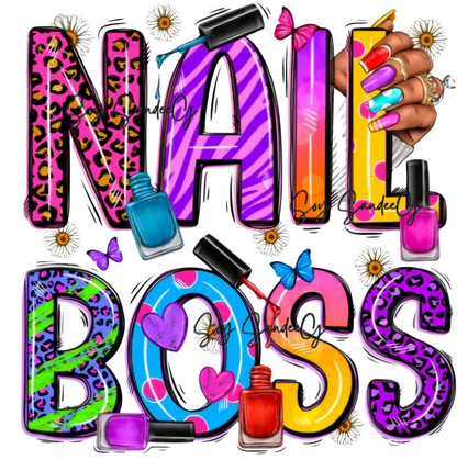 Nail Boss - UVDTF Decal for cups/hard surfaces sticker