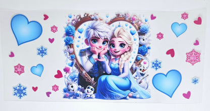 Elsa & her Prince - Heart UVDTF wrap