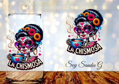 La Chismosa Sugar Skull(The Gossip) - UVDTF Decal for cups/hard surfaces sticker