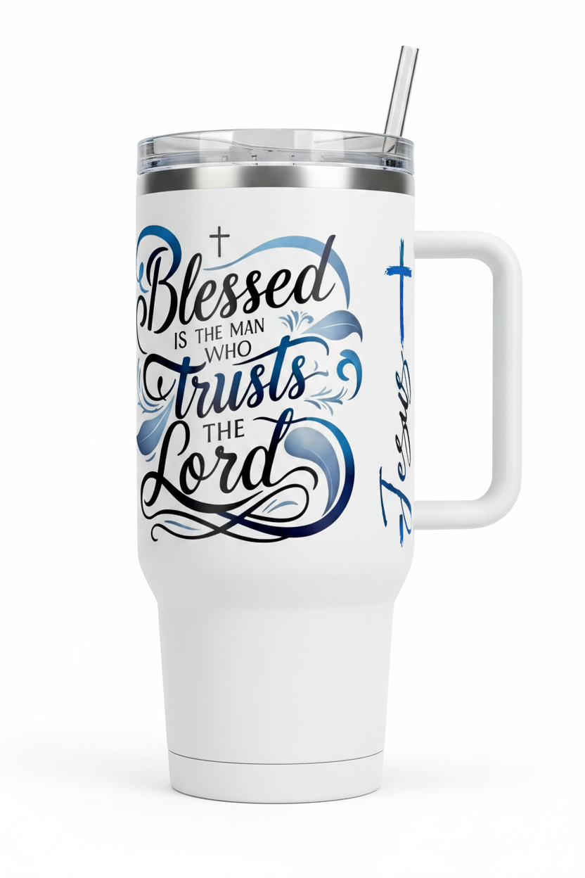 Blessed is the Man - UVDTF Wrap for cups/hard surfaces sticker