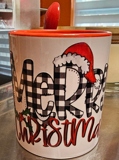 Merry Christmas Plaid - UVDTF Decal