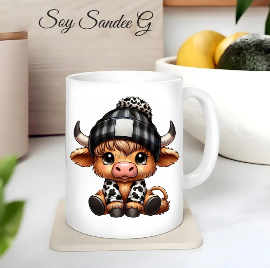 Beenie Cow - UVDTF Decal for cups/hard surfaces sticker