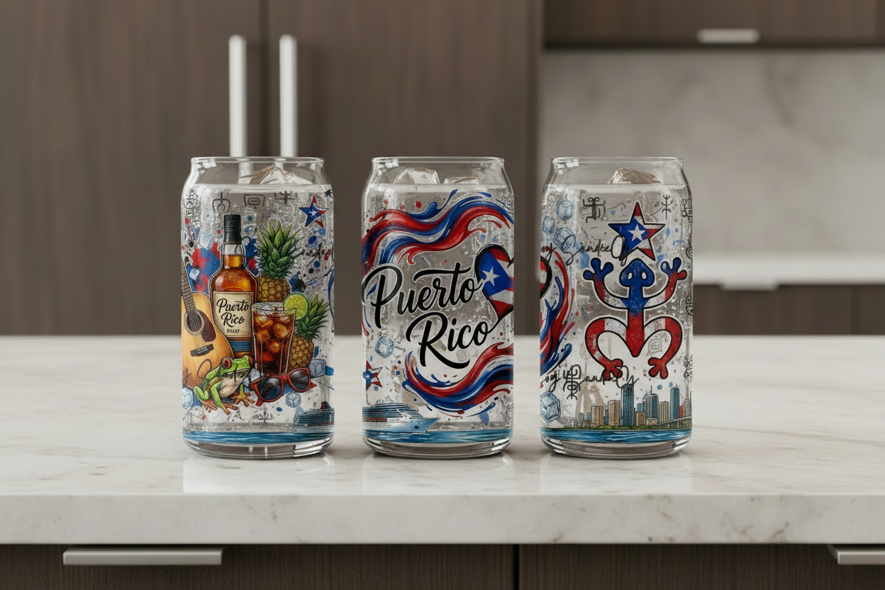 Puerto Rico Cruising - UVDTF Wrap for cups/hard surfaces sticker