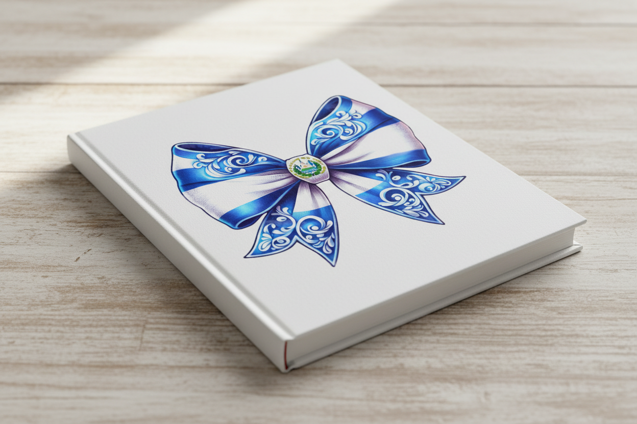 El Salvador Coquette Bow - UVDTF Decal for cups/hard surfaces sticker