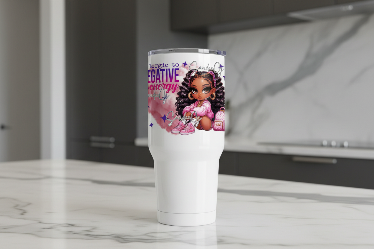 Allergic To Negative Energy - UVDTF Decal for cups/hard surfaces sticker