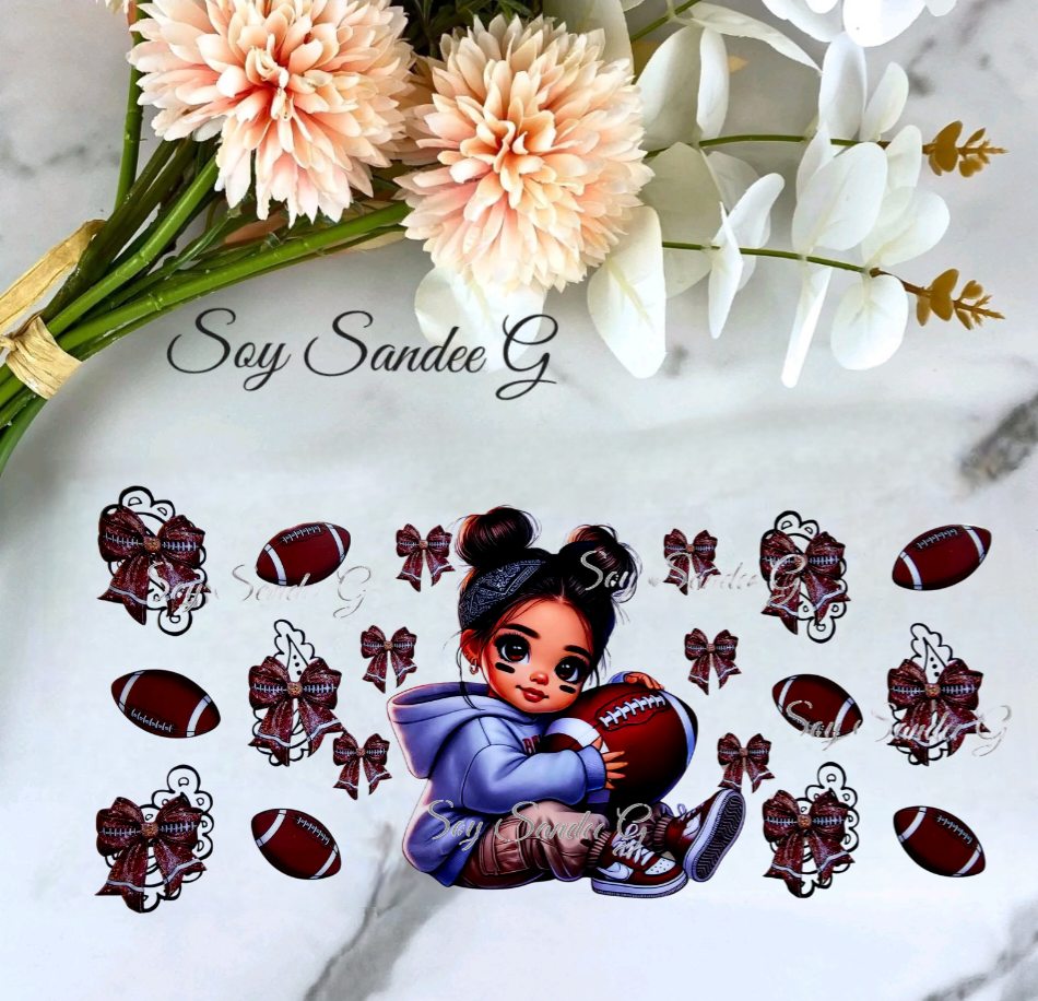 Football Cutie - UVDTF Wrap for cups/hard surfaces sticker