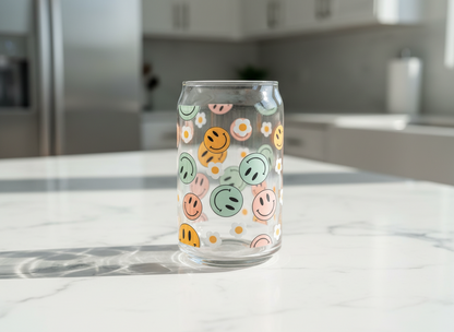 Happy Faces - UVDTF wrap for cups/hard surfaces sticker