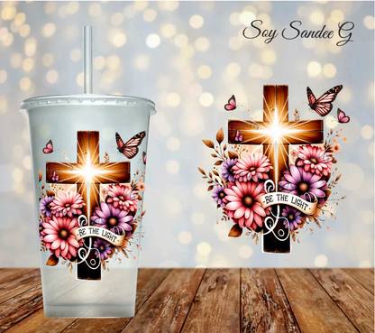 Be the Light Cross - UVDTF Decal for cups/hard surfaces sticker
