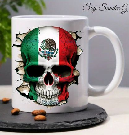 Calcomanía UVDTF de calavera mexicana