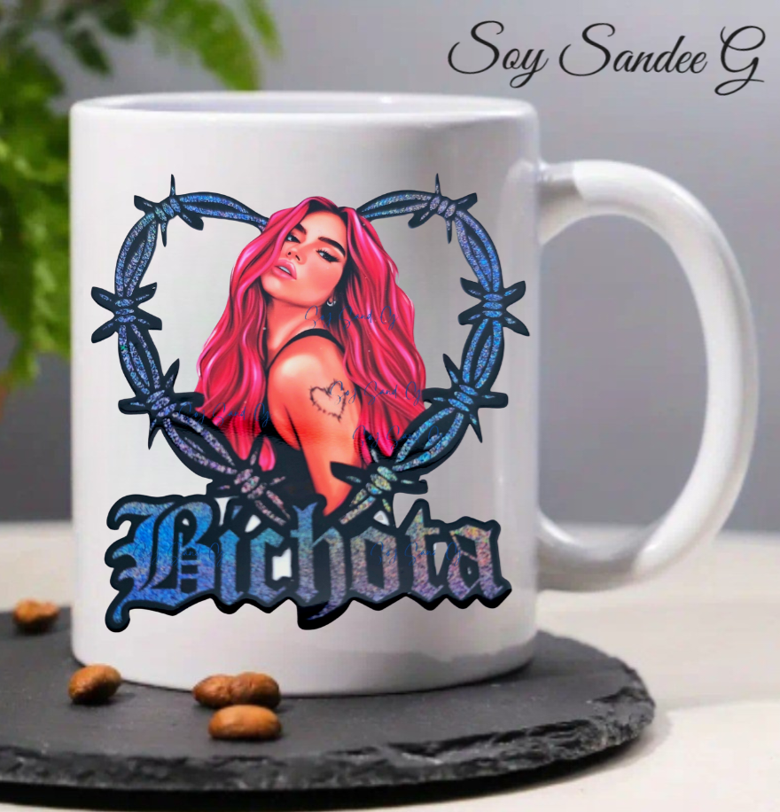 Calcomanía UVDTF de Karol G de Bichota