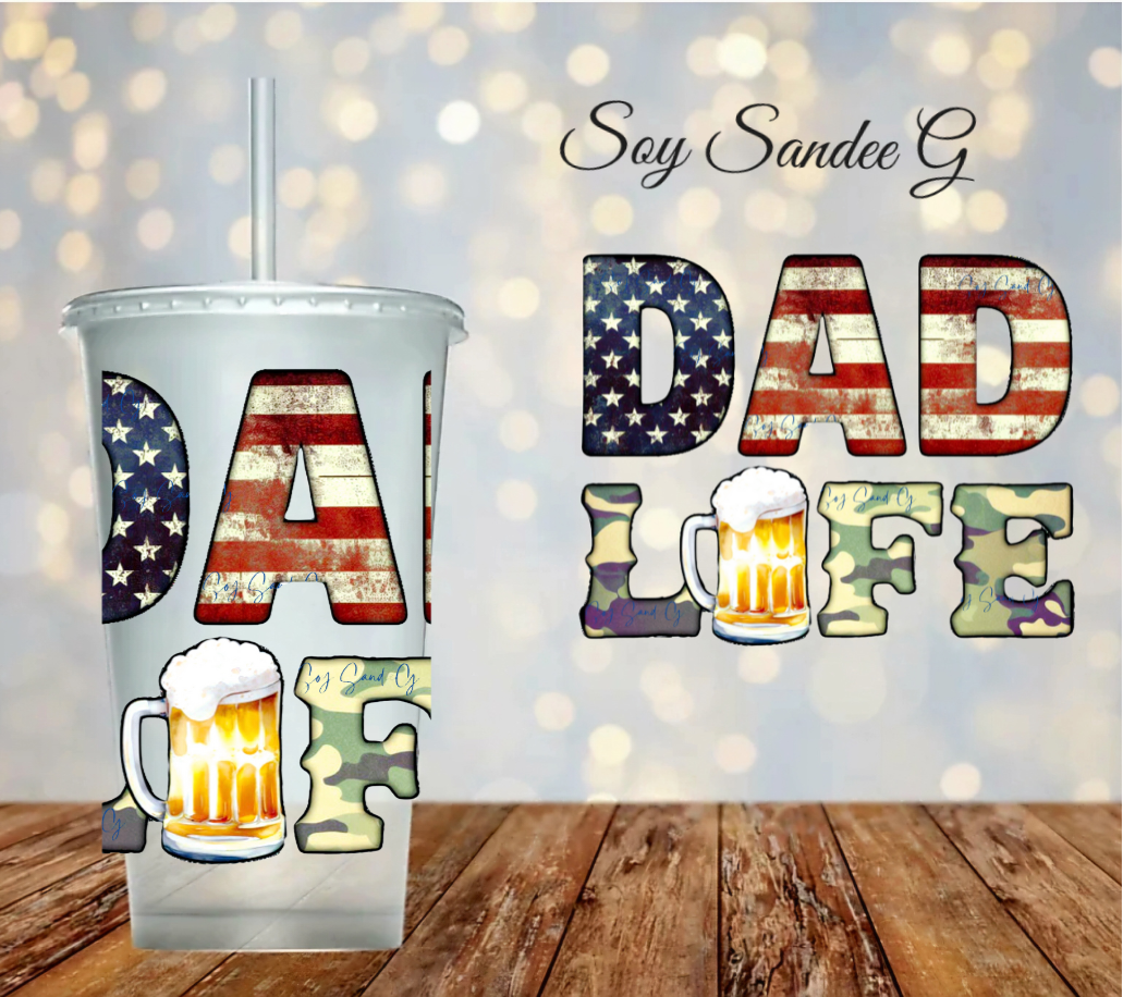 Dad Life - UVDTF decal for cups/hard surfaces sticker