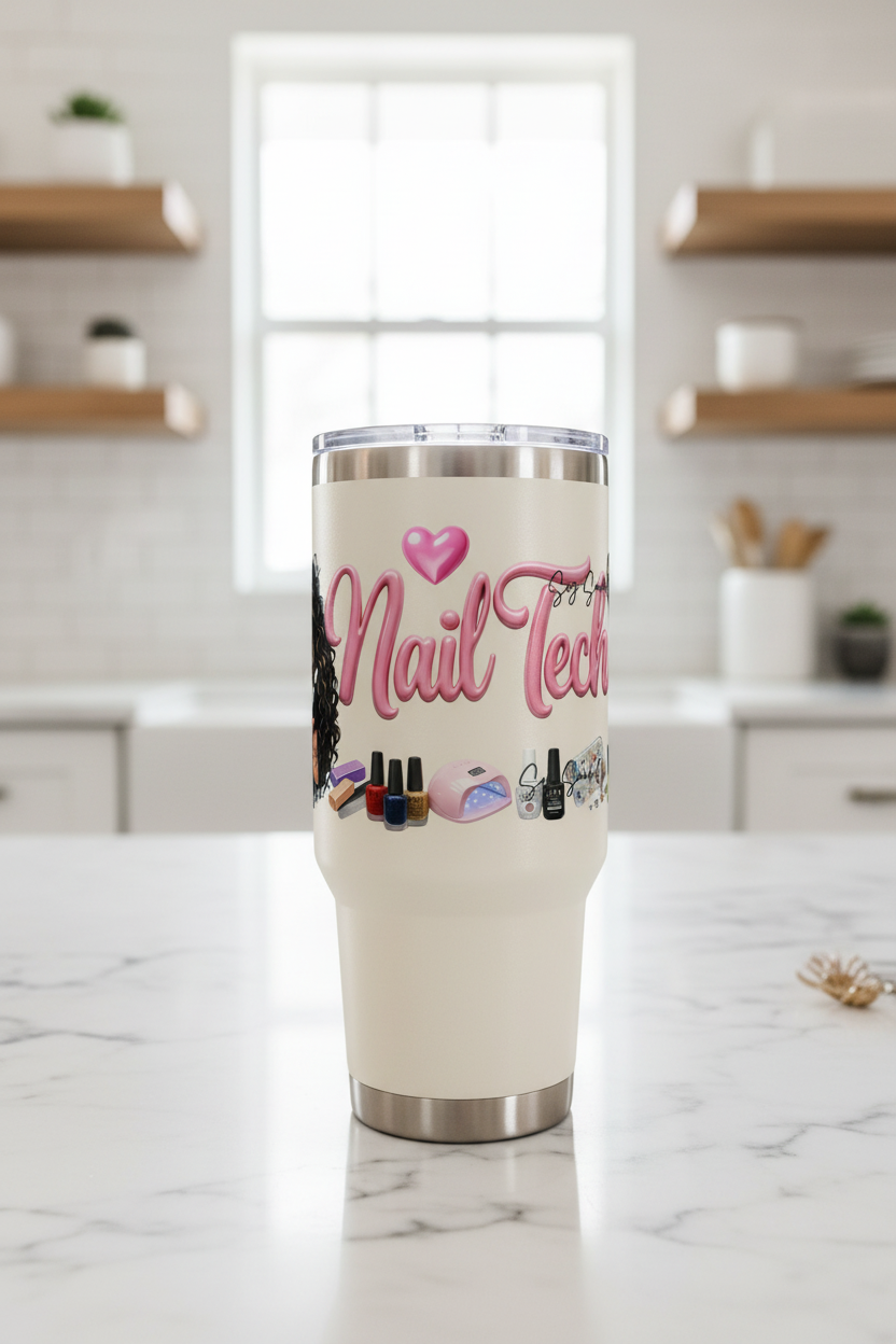 Nail Tech - UVDTF Wrap for cups/hard surfaces sticker