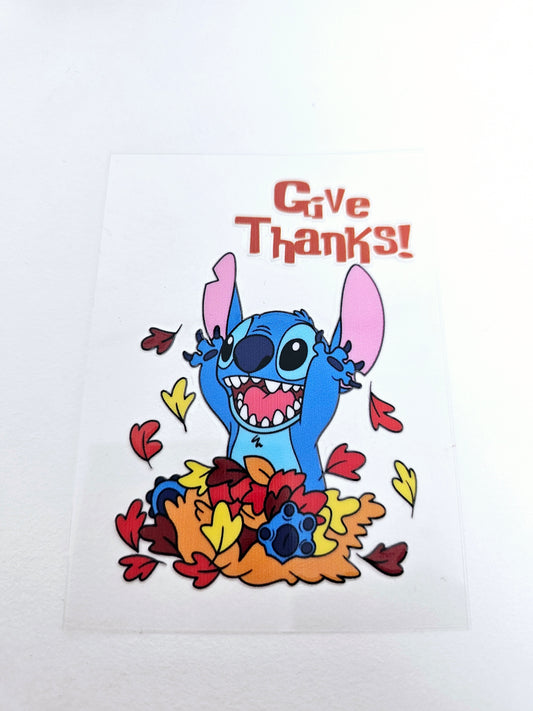 Thanskgiving UVDTF Decal