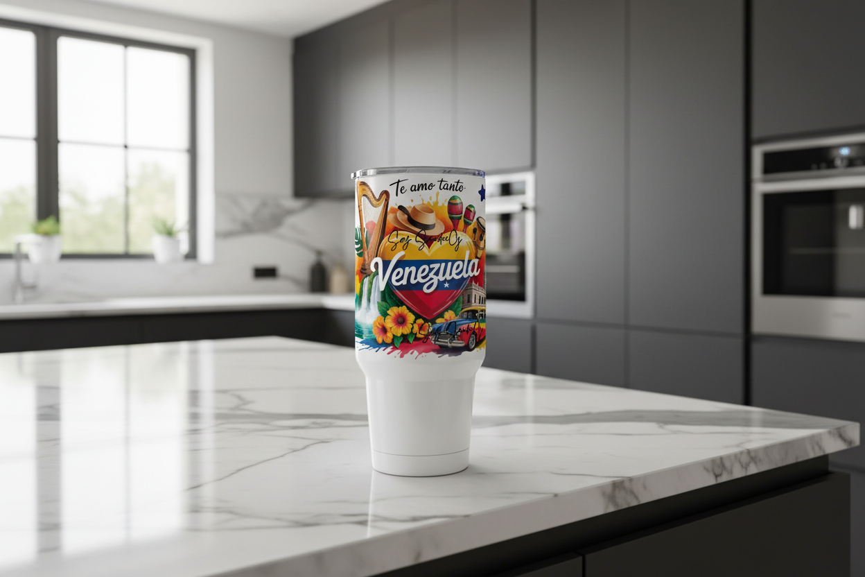 Venezuela - UVDTF Wrap for cups/hard surfaces sticker