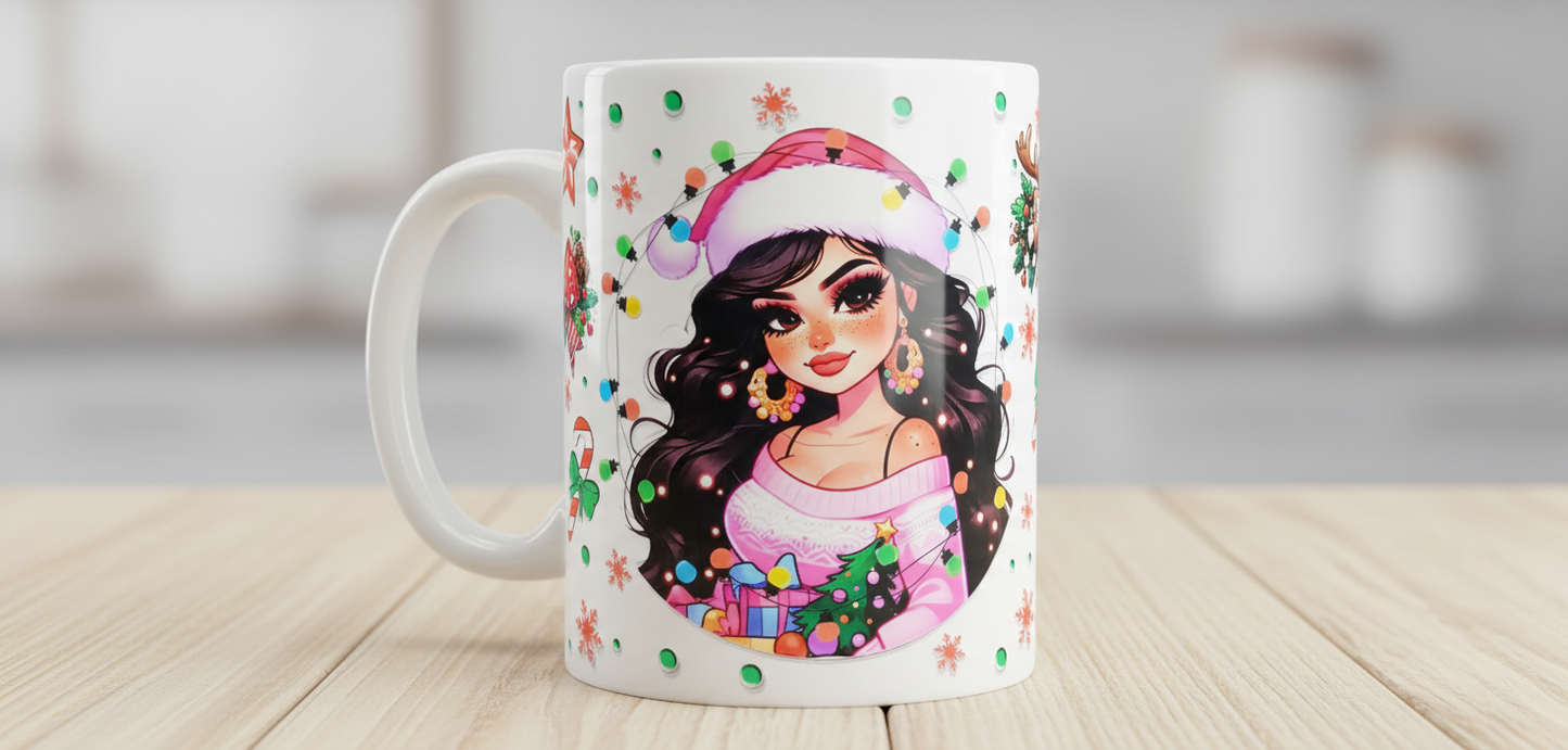 Latina Christmas - UVDTF Wrap for cups/hard surfaces sticker