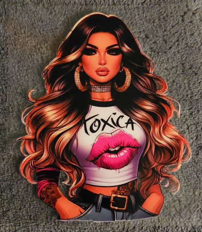 Latina Tóxica Pink Lips - UVDTF Decal