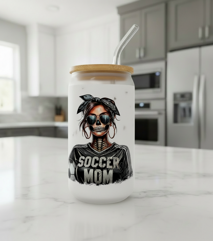 Soccer Mom Skully - UVDTF Decal for cups/hard surfaces sticker