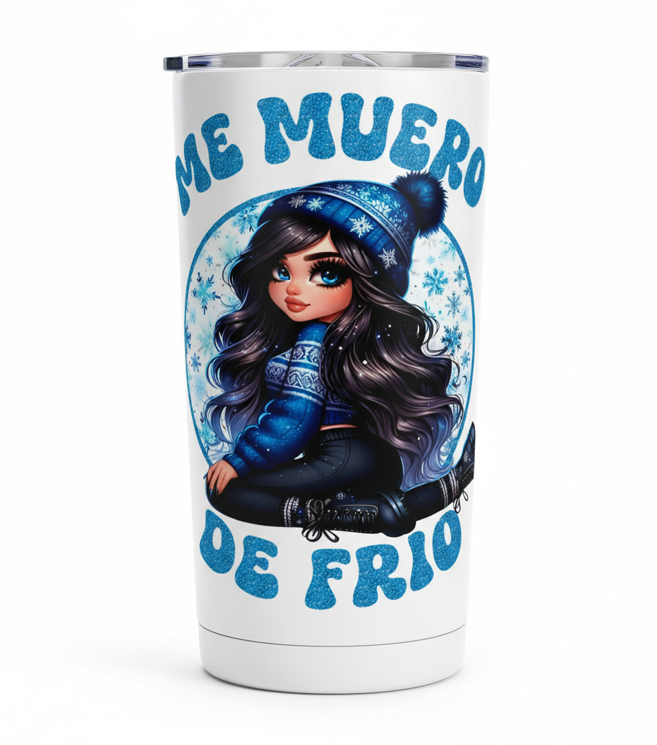 Me Muero de Frio Cutie - UVDTF Decal for cups/hard surfaces sticker